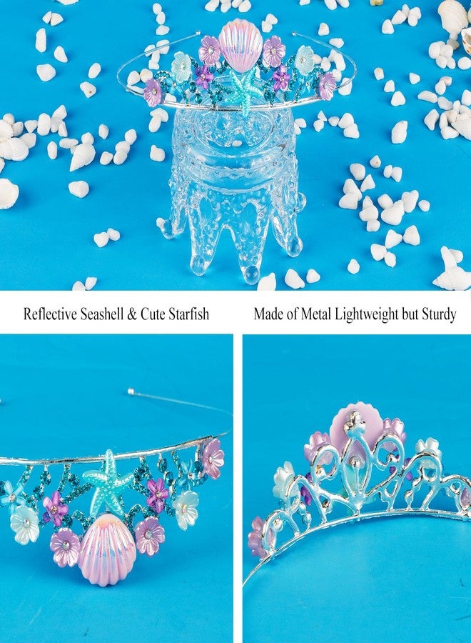 Didder Mermaid Themed Party Outfit: Sash, Crown and Decorations for Girls - Image 3