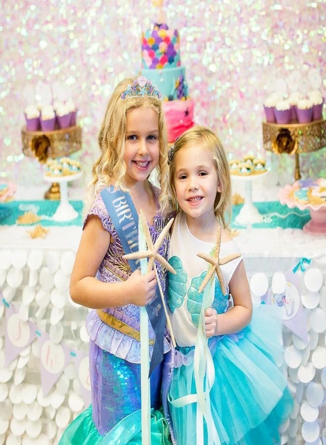 Didder Mermaid Themed Party Outfit: Sash, Crown and Decorations for Girls - Image 5