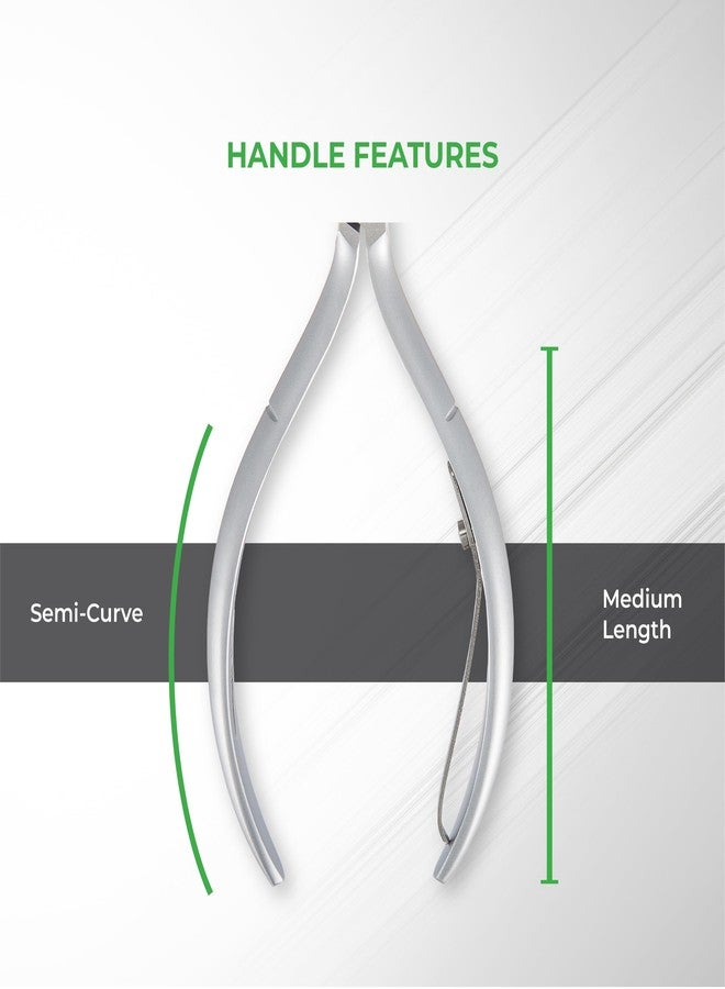 NGHIA Cuticle Nipper - D-01 (Stainless Steel) | Premium Quality for Nail Care | Durable and Sharp | Ergonomic Design | Grey Plated | Ideal for Salons and Home Use - Image 4