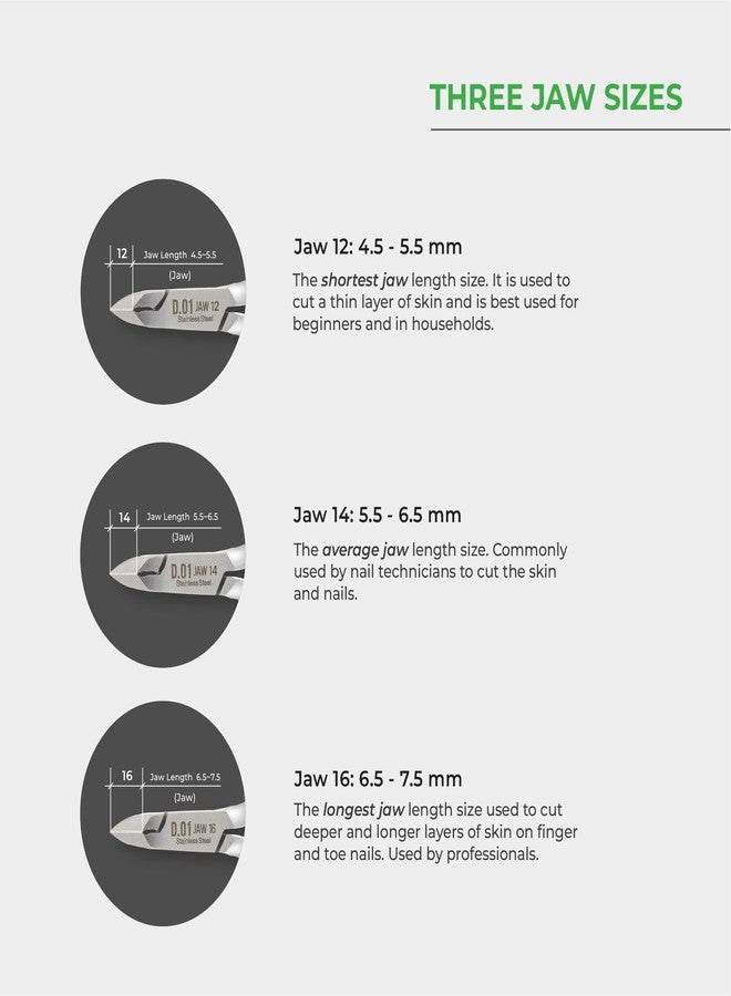 NGHIA Cuticle Nipper - D-01 (Stainless Steel) | Premium Quality for Nail Care | Durable and Sharp | Ergonomic Design | Grey Plated | Ideal for Salons and Home Use - Image 5