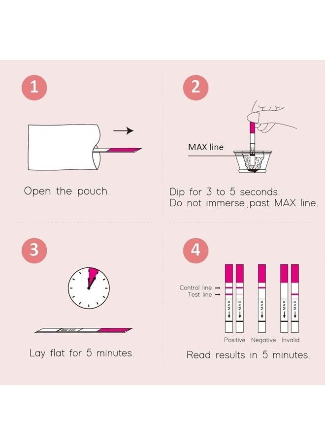 Wondfo - 50 Ovulation Test Strips and 20 Pregnancy Test Strips Kit - Rapid Test Detection for Home Self-Checking (50 LH + 20 HCG) EXP:11/9/2023 - Image 1