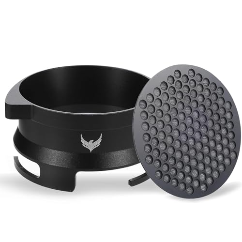 KNODOS 54mm Dosing Funnel and Puck Screen Set Compatible with Breville Barista Express Barista Pro Barista Touch Grinder Trigger Portafilter Funnel and Filter - Image 1