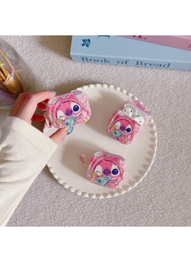 Generic - Cartoon Stilbe For Airpods Pro2 For Apple Bluetooth Wireless 1/2/3 Generation Earphone Set Cute Pendant-Color:Pink Stilla Hook-Applicable Model:Airpods 4th Generation - Image 1