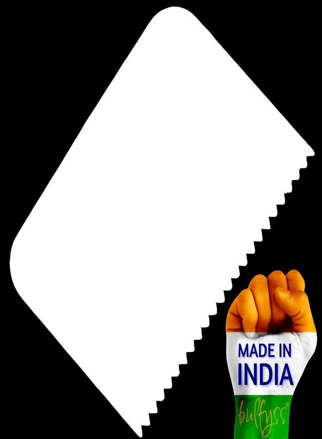 Bulfyss Side Scraper for Cake with Different Pattern Edge Cream Icing Fondant Cake Decorating Tools (Pack of 4, Made in India) - Image 4