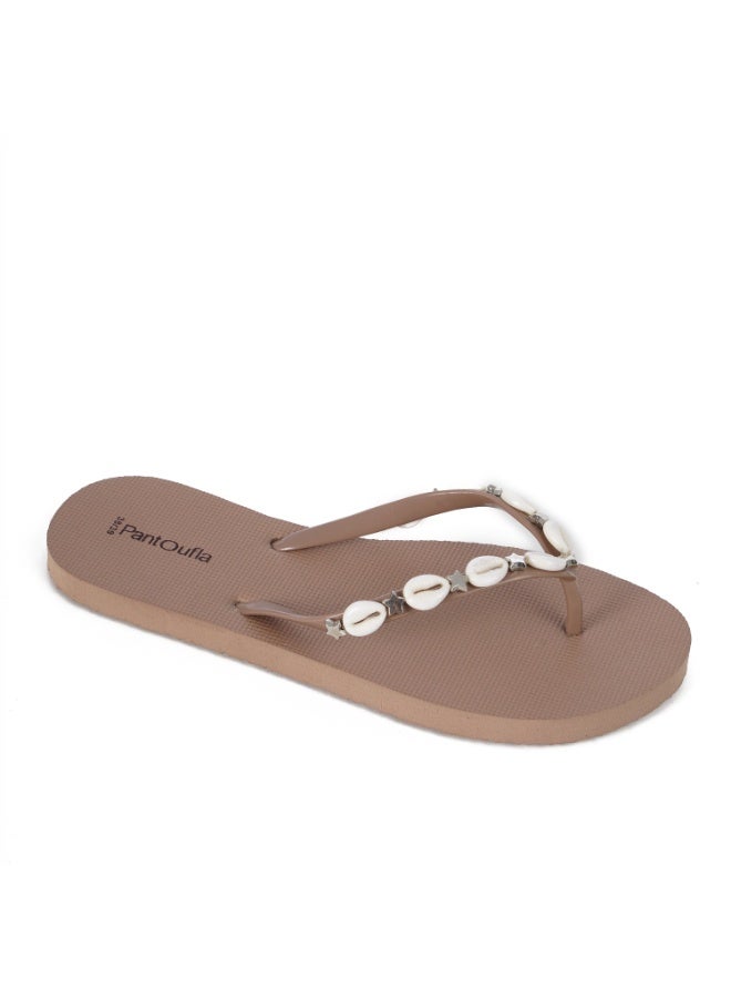 بنتوفلا شبشب صيفي شلز بيج - Image 2