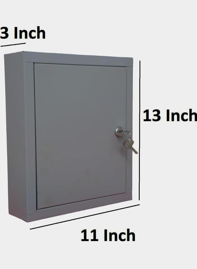 SPYLOCK Metal Keyholder Box 28 Key Wall Box Storage Key Organizer Wall Mount Key Holder for Wall Size Large 13 * 11 * 3 inch - Image 3