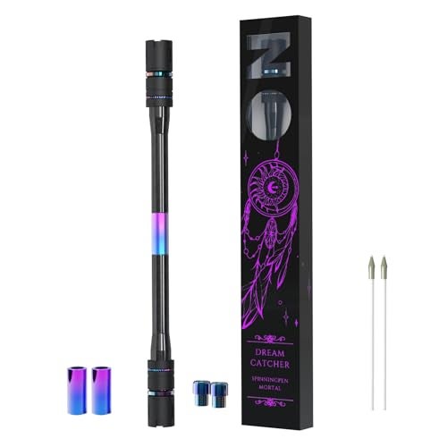 ADSPINZOR Spinning Pen by MrNOPE Mortal Series Limited Color Version Black Professional Fidget for Tricks Long Weighted Writable Stress Relief With Balanced Metal Tips - Image 1