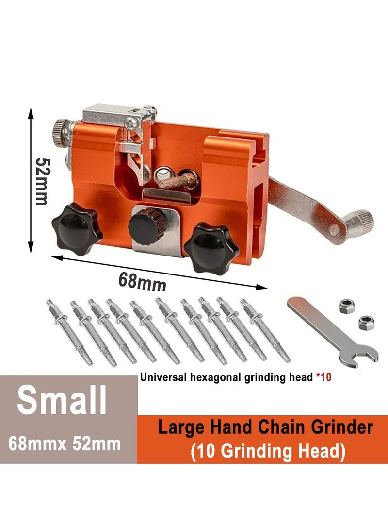 ارواق المحمولة كرنك سلسلة طاحونة المنزلية سلسلة المنشار مبراة أداة السلطة ملف طحن شحذ الجهاز - Image 1