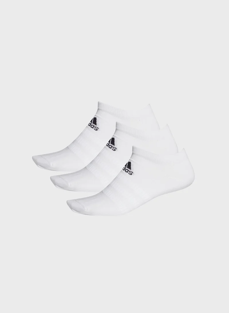 Adidas 3 Pack Essentials Sports Training Unisex No Show Socks