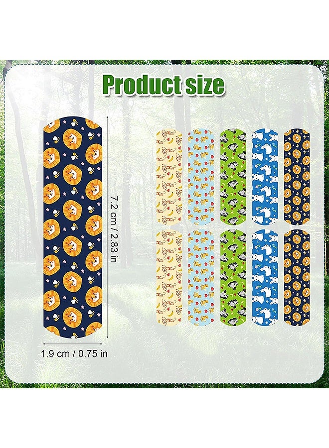 إم إكس إن 30 قطعة من الضمادات الكرتونية المضيئة، شرائط إسعافات أولية مع 5 أنماط، مجموعة من الضمادات اللاصقة المقاومة للماء من مادة البولي إيثيلين، قطع الخدوش، ضمادات الإسعافات الأولية للعائلة - Image 2