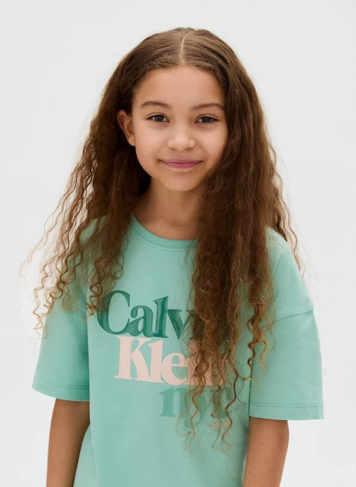 Calvin Klein Jeans Kids Logo Placement T-Shirt Dress