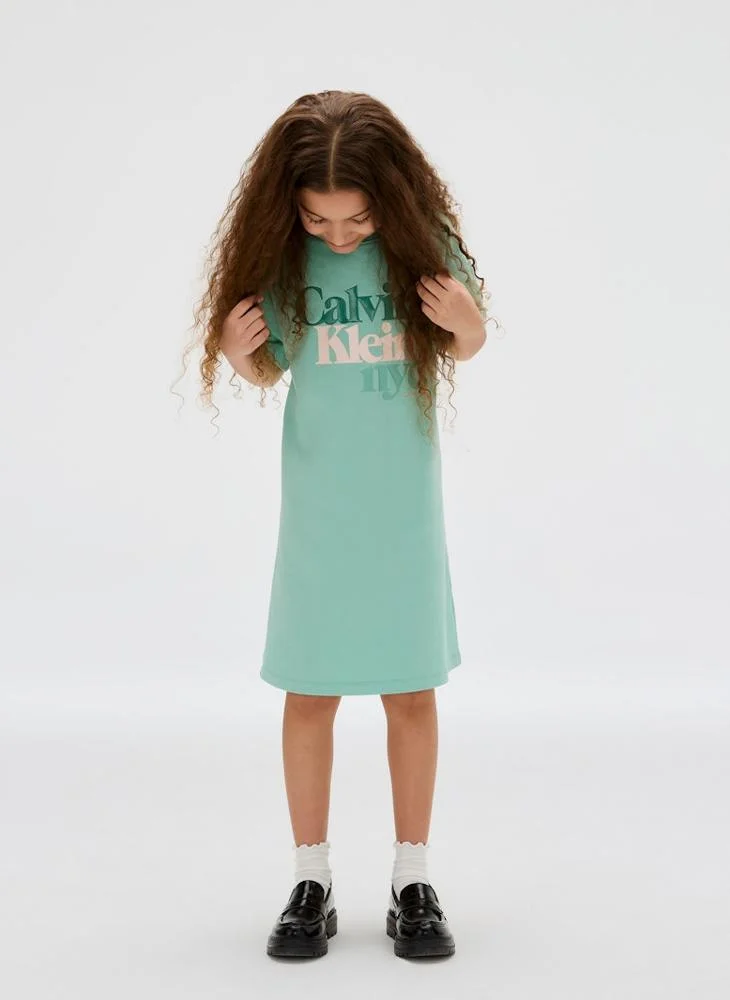 Calvin Klein Jeans Kids Logo Placement T-Shirt Dress