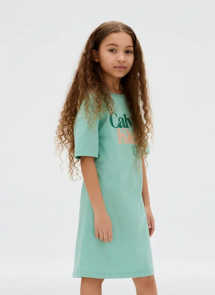 Calvin Klein Jeans Kids Logo Placement T-Shirt Dress