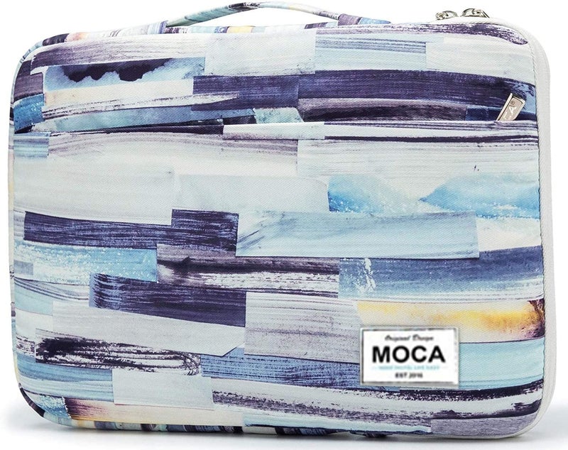 Moca kinmac 360° Protective Canvas Bag Sleeve for 13, 13.3, 13.5 inch MacBook Air Pro/Universal Laptop 13 13.3 13.5 inch Laptop Sleeve Sleeves Hand Bag Carry case (Color Stripe) - Image 1