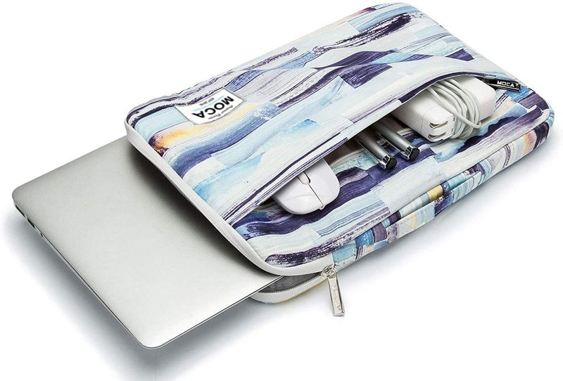 Moca kinmac 360° Protective Canvas Bag Sleeve for 13, 13.3, 13.5 inch MacBook Air Pro/Universal Laptop 13 13.3 13.5 inch Laptop Sleeve Sleeves Hand Bag Carry case (Color Stripe) - Image 2