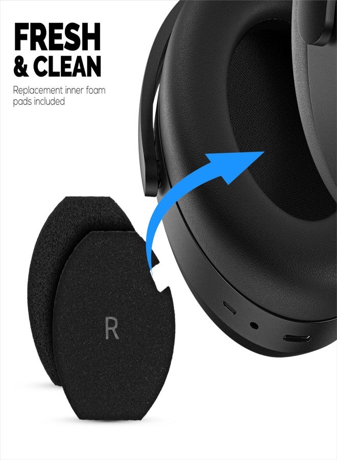 BRAINWAVZ Replacement Earpads for Sennheiser Momentum 4 (IV) Wireless Headphones, Soft PU Leather Cushions, Extra Comfort, Easy & Quick Installation, by Brainwavz (Black) - Image 5