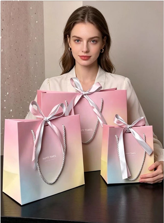 nookly 3 Pieces Paper Gift Bags Set, Large Medium Small Sizes, Suitable for Birthday Parties and Special Occasions - Image 3