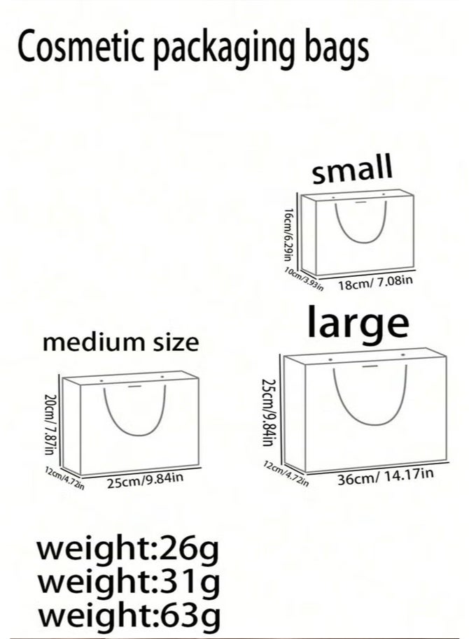 nookly 3 Pieces Paper Gift Bags Set, Large Medium Small Sizes, Suitable for Birthday Parties and Special Occasions - Image 5