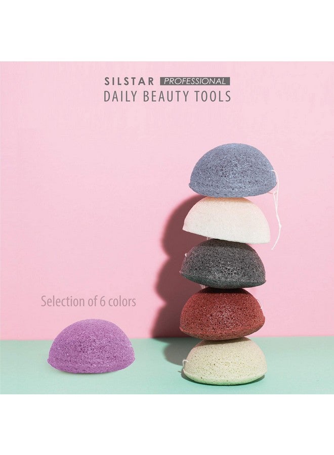 SILSTAR PROFESSIONAL Konjac Facial Sponge Tear Drop Cedar Green 203 - Our Konjac Sponge Offers an Amazing Cleansing and Shaving Experience. - Image 5