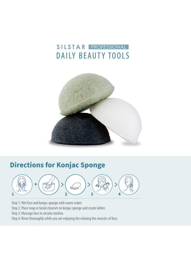 SILSTAR PROFESSIONAL Konjac Facial Sponge Tear Drop Cedar Green 203 - Our Konjac Sponge Offers an Amazing Cleansing and Shaving Experience. - pzsku/Z5BC591B8D9B9EB676CD1Z/45/_/1738306050/d8822694-5beb-4cb3-8d93-5549c1e0c087