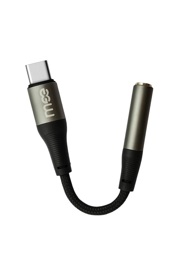 آیمی محول كابل صوت IMEE IM-225 من النوع C إلى 3.5 مم، تصميم متين مضفر من النايلون، غلاف من سبائك الألومنيوم، نقل صوت عالي الدقة، متوافق مع أجهزة النوع C والهواتف وأجهزة الكمبيوتر المحمولة ومكبرات الصوت وستيريو السيارة، بطول 0.12 متر - Image 1