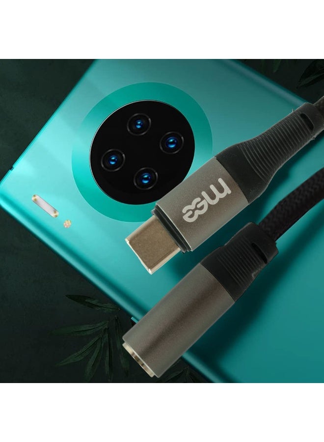 آیمی محول كابل صوت IMEE IM-225 من النوع C إلى 3.5 مم، تصميم متين مضفر من النايلون، غلاف من سبائك الألومنيوم، نقل صوت عالي الدقة، متوافق مع أجهزة النوع C والهواتف وأجهزة الكمبيوتر المحمولة ومكبرات الصوت وستيريو السيارة، بطول 0.12 متر - Image 3