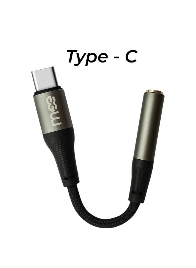 آیمی محول كابل صوت IMEE IM-225 من النوع C إلى 3.5 مم، تصميم متين مضفر من النايلون، غلاف من سبائك الألومنيوم، نقل صوت عالي الدقة، متوافق مع أجهزة النوع C والهواتف وأجهزة الكمبيوتر المحمولة ومكبرات الصوت وستيريو السيارة، بطول 0.12 متر - Image 4