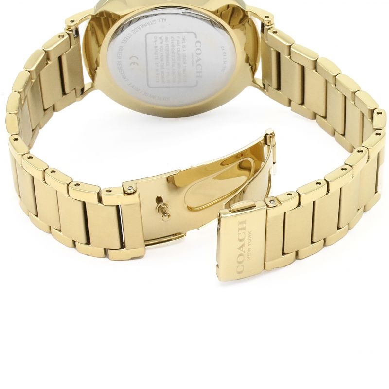 COACH Charles Silver Dial Gold Steel Strap Watch for Men - 14602430 - Image 4