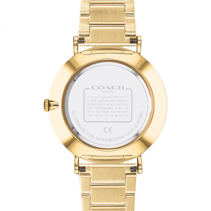 COACH Charles Silver Dial Gold Steel Strap Watch for Men - 14602430 - Image 3