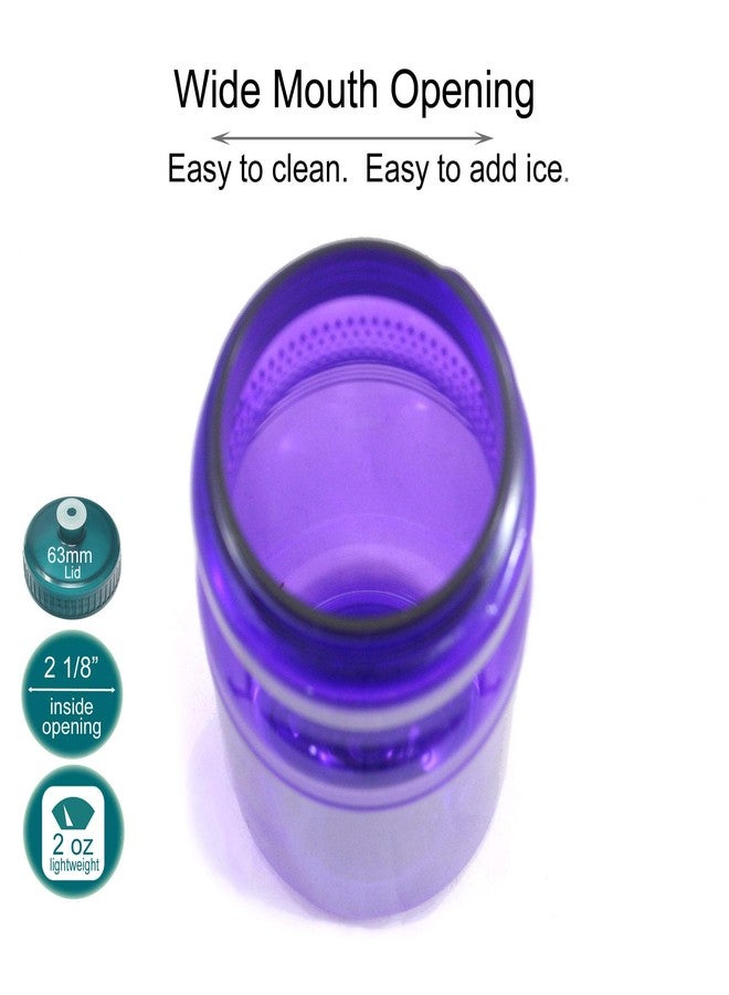 Rolling Sands 24 Ounce BPA-Free Purple Plastic Water Bottles, Set of 10, Made in USA - Image 3