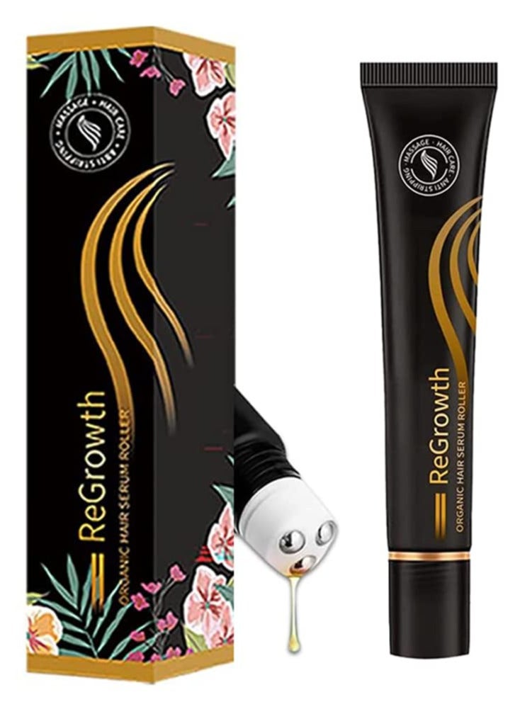 DubaiGallery Regrowth Organic Hair Serum Roller,Hair Growth for Men and Women,Triple Roll-On Massager Hair Growth Essence,Hair Care Anti Stripping Liquid,For All Hair Types - Image 2