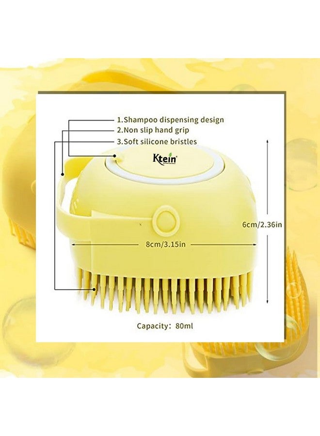 Ktein N Silicone Bath Brush | Body Scrubber With Soap Dispenser | Exfoliating & Massage Silicone Brush | Mud & Dirt Remover For Bathing". - Image 3