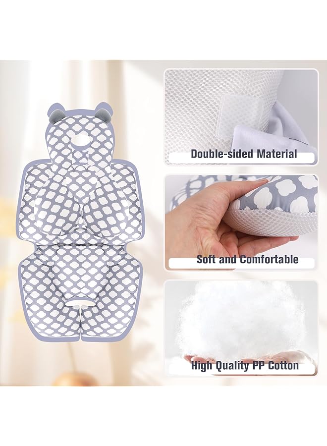 KAKIBLIN Stroller Cushion Toddler Car Seat Insert Baby Stroller Pillow Baby Pad Car Seat Neck Support Cushion For Toddler (Cloud) - Image 5