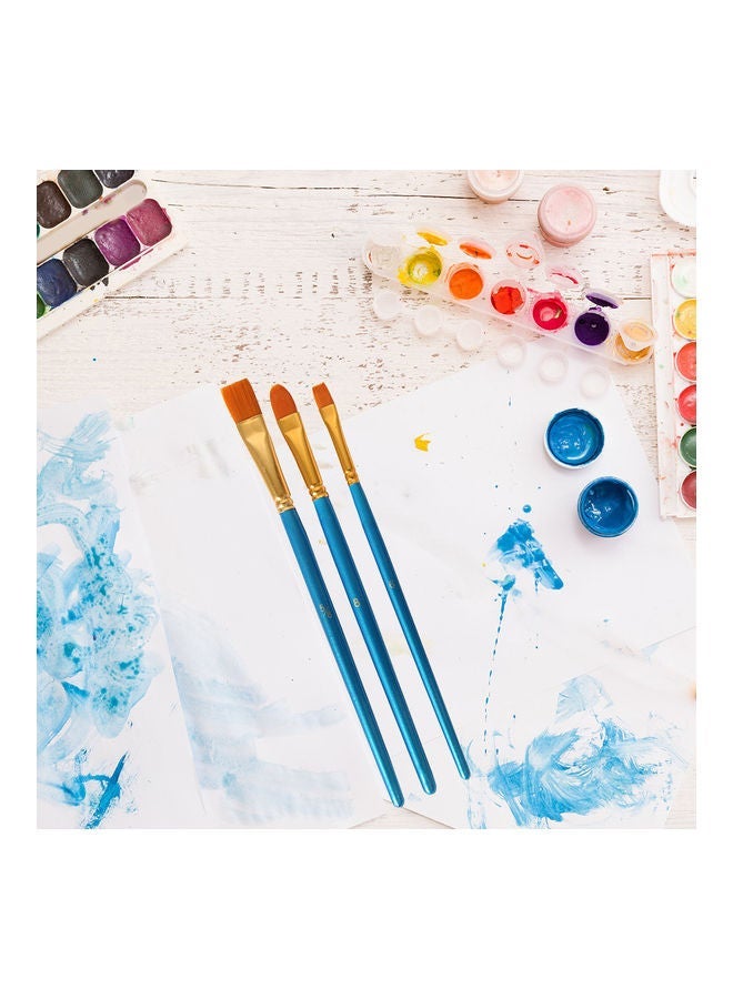 NIBEMINENT 26-Piece Paint Brush Set with Palettes Multicolour - Image 5