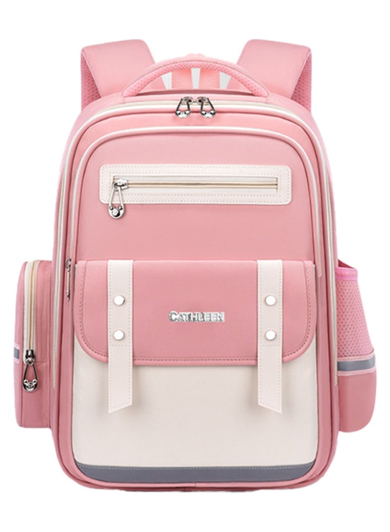 Sky View SKY VIEW Kids Backpack Girls And Boys Lightweight Elementary Schoolbag Cute Large Capacity School Laptop Bookbags For Teens Students With Capybara Doll Pendant And Brooch(Pink Large Size) 