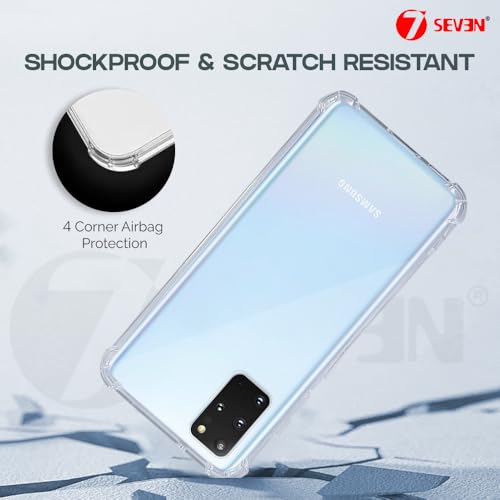 7-Seven 7SEVEN® Back Cover for Samsung Galaxy S20 Plus Transparent Mobile Back Case Shock Proof Design Camera Edges Protection Crystal Clear Phone Case Silicon Soft TPU and Flexible Bumper Phone Cover - Image 5
