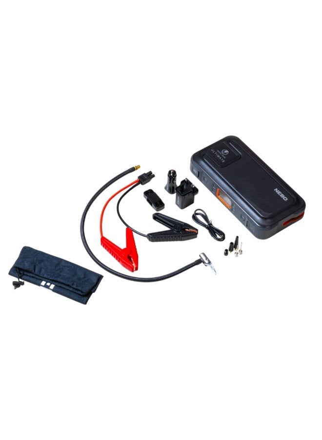 NEBO 12V 15000mAh Li-ion Ultimate Digital Jump Starter Grey and Orange 5.7 x 14.3 x 27.5 cm NEB-PBK-0005-CB - Image 1