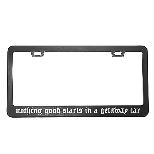 ASVP Shop Nothing Good Starts in A Getaway Car Number Plate Frame - Car Accessories Reputation - Image 2