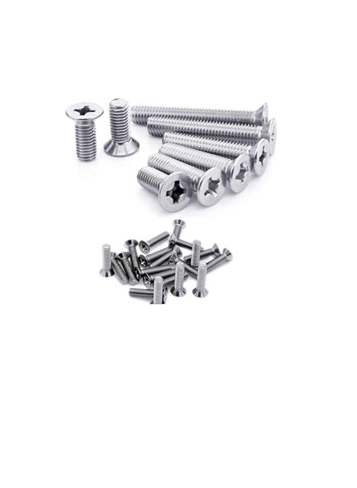 Machine Screw CSK Philip & Countersunk Head for DIY Electrical & Kitchen Furniture Pull Cabinet Door Handles - Image 1