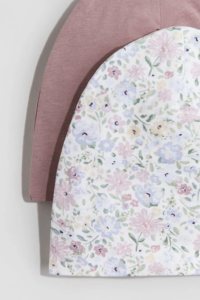 H&M 2-pack cotton beanies