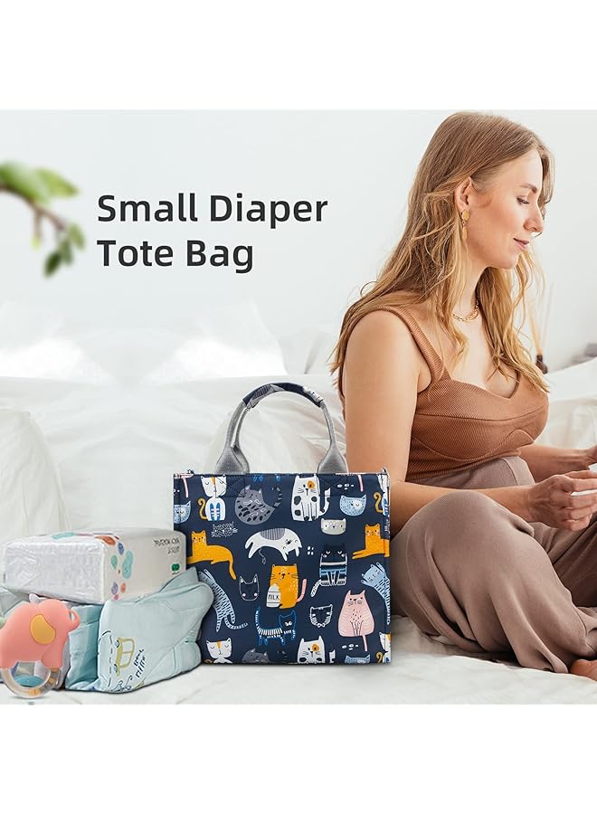erorex Small Diaper Bag Waterproof Travel Tote Mini Diaper Bag Multi Function Small Diaper Bags Crossbody  - Image 2