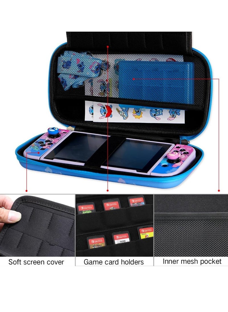 general A beautiful portable travel protective case for the Nintendo Switch OLED  which comes with shoulder straps and has a protective pouch inside - Image 2