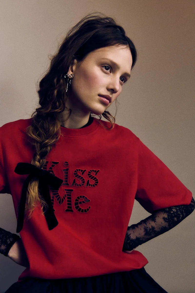 H&M Embroidery-detail T-shirt