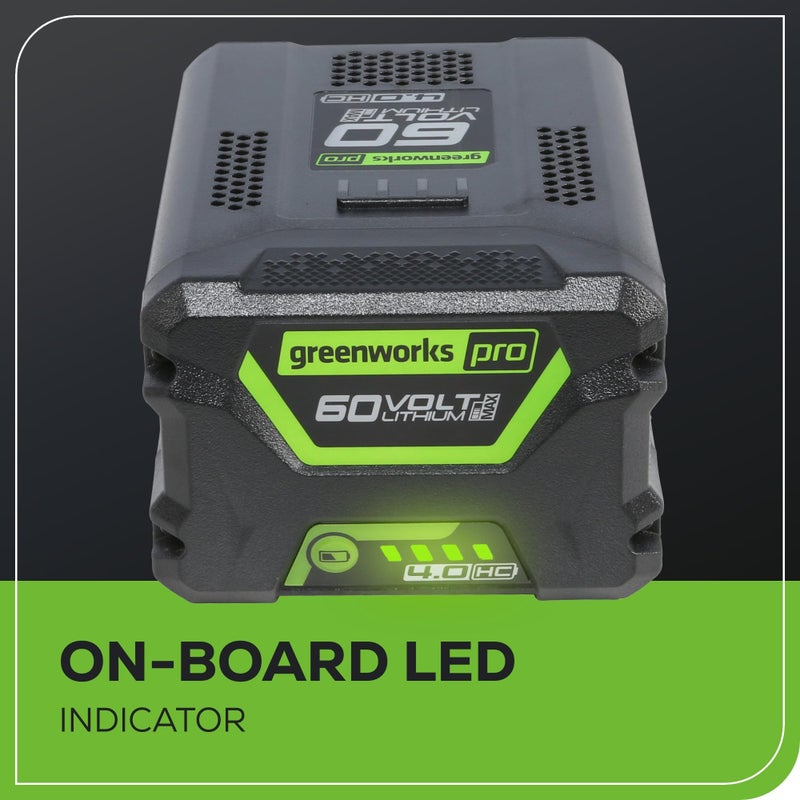 Greenworks 60V 4.0Ah High Current (Hc) Battery | Provides Fade-Free Power For Maximum Performance | Compatible With 75+ 60V Greenworks Tools - Image 5