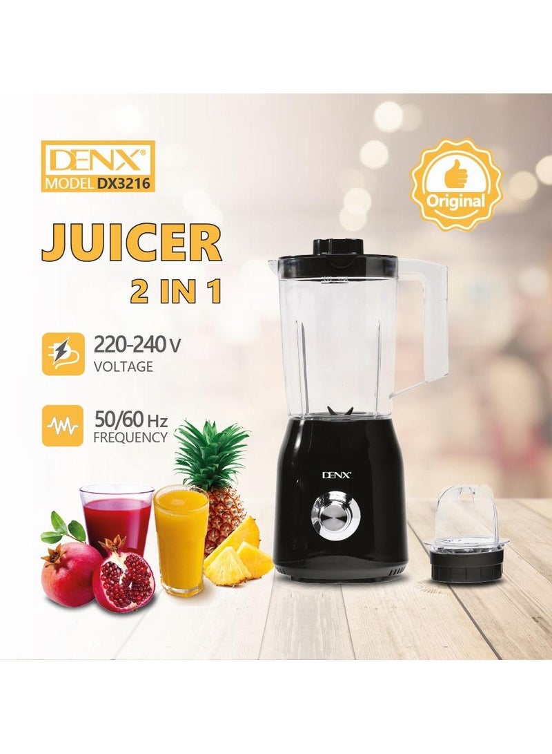 Denx 2 IN 1'. A juicer and a blender -1.5L Capacity / 1500W / Overheat Protection - Image 4