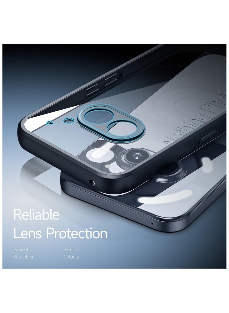 غطاء لهاتف Nothing Phone (2a) Plus 5G، غطاء شفاف كريستالي من مواد PC+TPU، مقاوم للصدمات ويعمل كحافة واقية لهاتف Nothing Phone 2a Plus. - Image 2