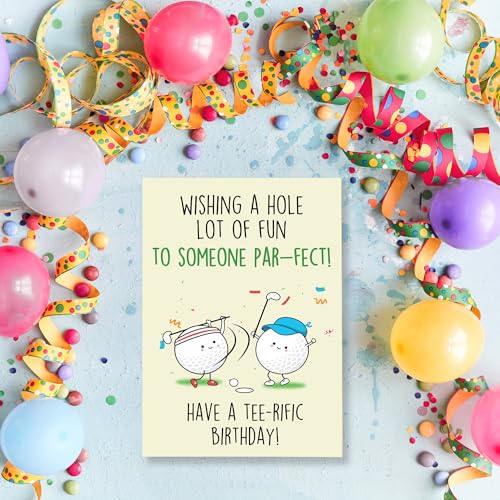 Cheerin Funny Golf Birthday Card - Hilarious Birthday Card for Golf Lovers - Humorous Gift Cards for Him and Her - Funny Birthday Card Wishes for Friends - Image 4