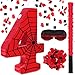 WinnerWhy Number 4 Spider Piata Bundle with Blindfold and Bat Comic Hero Small Piata Birthday Party Decoration for Mexican Fiesta Cinco De Mayo Anniversary Celebration Gift 1575 x 11 x 28 in - Image 2