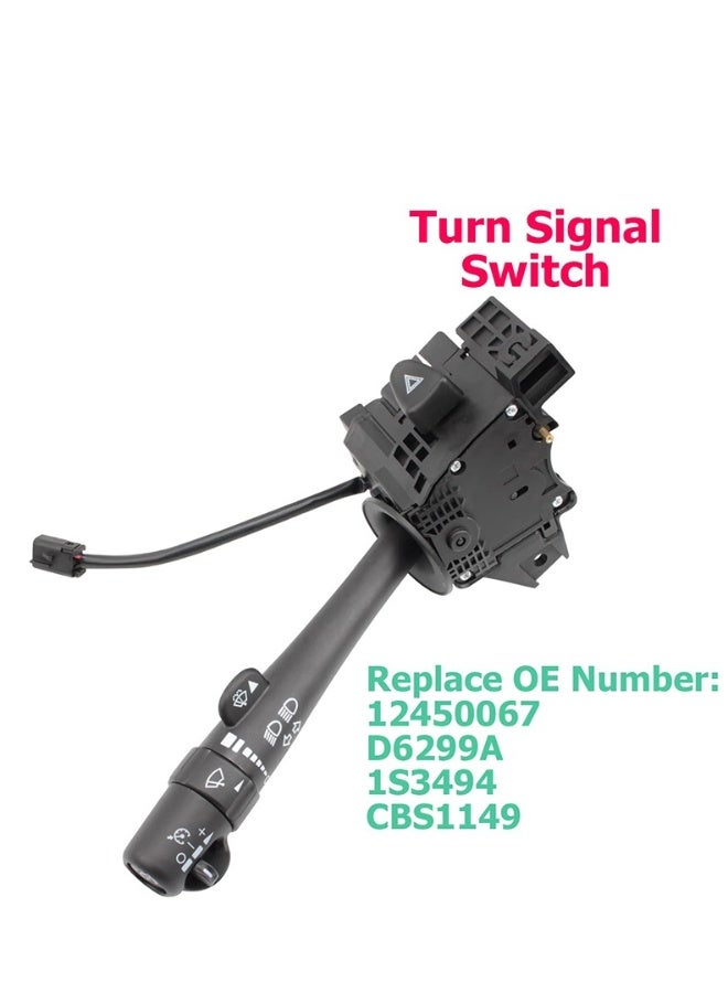 Topleo Turn Signal Switch Wiper Dimmer Combination Multi-Function Switch Replacement for 2002-2009 Chevy Silverado Tahoe GMC Envoy Sierra Yukon Buick, 2002-2009 Trailblazer Escalade Envoy Replaces OE 12450067, D6299A, SW3792 - Image 2