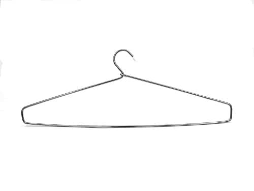Amenshree Ultimate Steel Cloth Hangers with Plastic Coating Hanger for Hanging Saree, Kurta, Pant, Steel Pack of 20 - Image 3